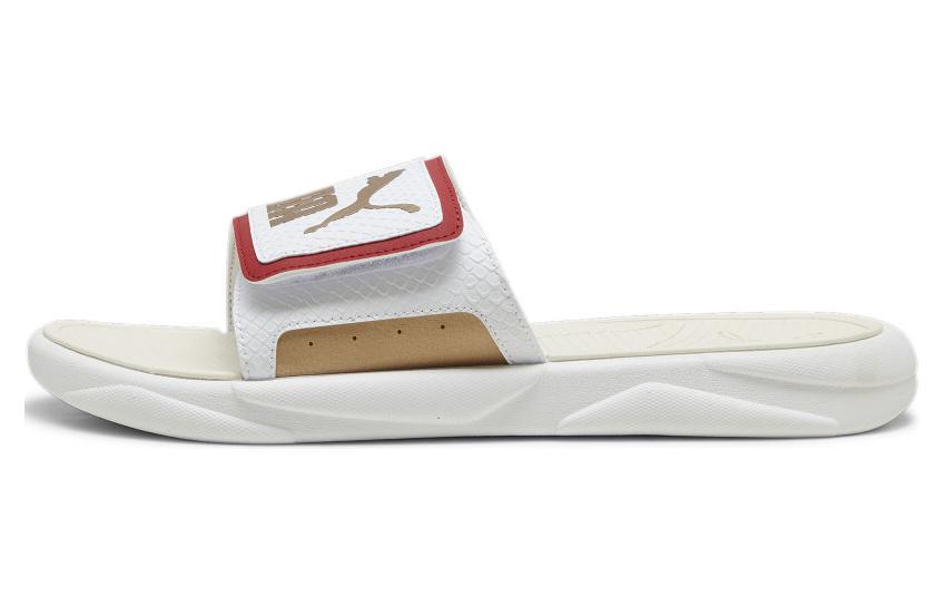PUMA Royalcat Comfort Slides 'White Red Gold'