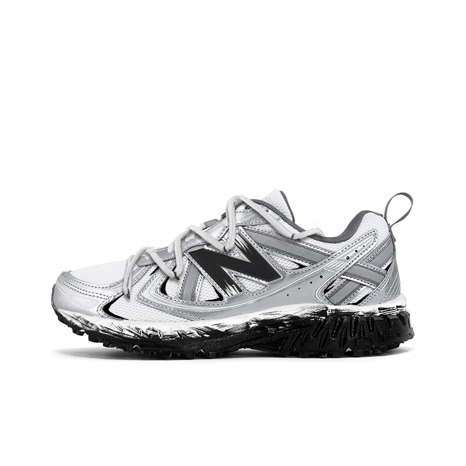 New Balance NB 410 V5 Silver Core Slip Resistant Low top Casual Shoes Unisex Silver Black