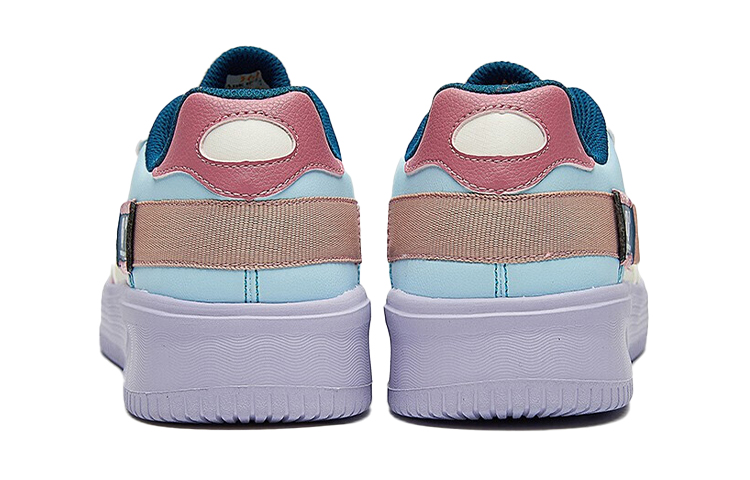 361° Anti-Slip And Wear-Resistant Lightweight Low-Top Skateboard Shoes Women's White Blue