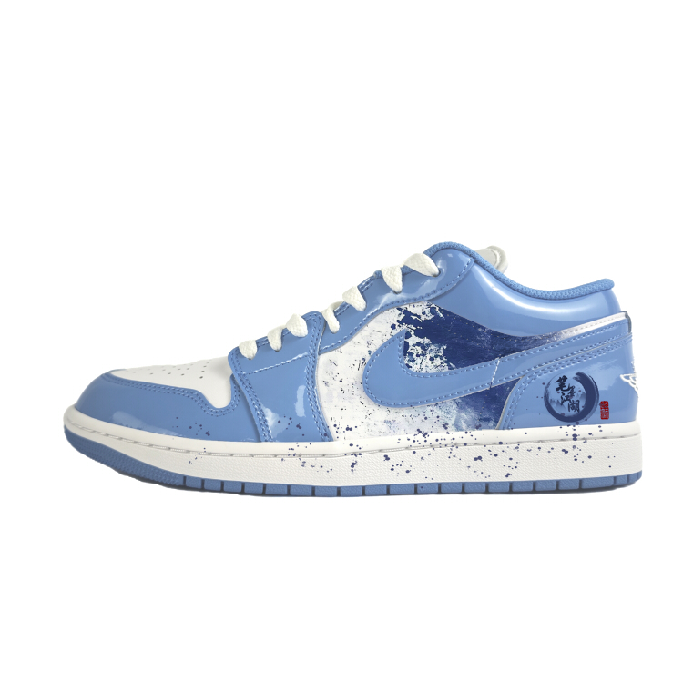 Jordan Air Jordan 1 Low 'Legend Blue' Anti-Slip Wear-Resistant Low-Top Vintage Basketball Shoes Unisex Blue