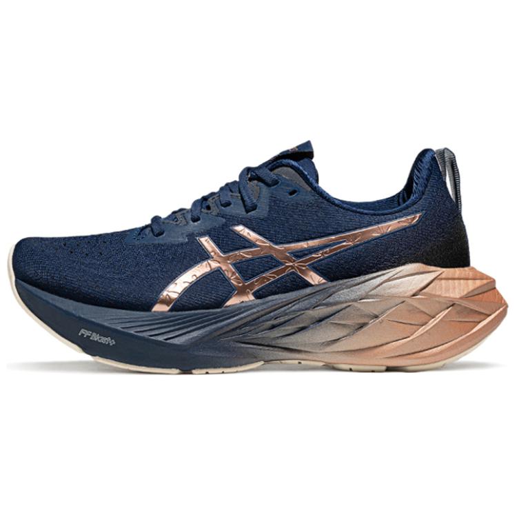 Asics Novablast 4 Platinum Blue Expanse Rose Gold Women's