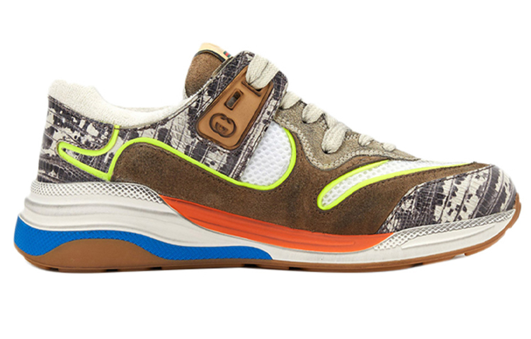 GUCCI Ultrapace Low Top Casual Shoes Women's Brown Yellow купить в интернет-магазине Yoocart с быстрой доставкой по России.