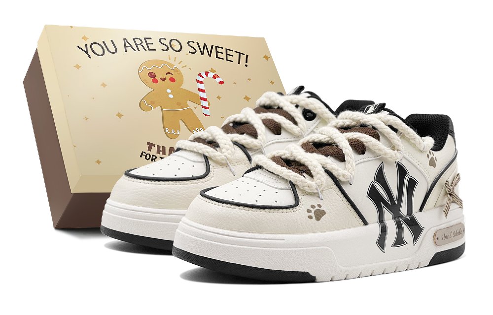 MLB Chunky Liner Fall And Winter Refresh Low-Top Skateboard Shoes Unisex Khaki