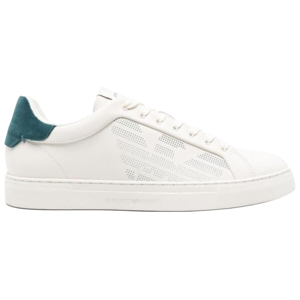 EMPORIO ARMANI Logo-embossed Leather Sneakers купить в интернет-магазине Yoocart с быстрой доставкой по России.