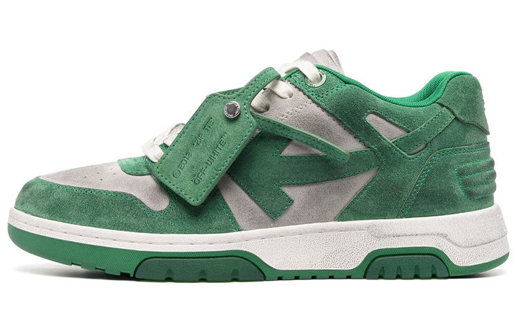 OFF WHITE Out Of Office Low Top Sneaker Green Grey