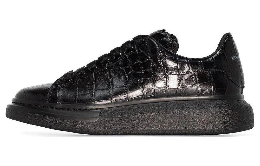 Alexander McQueen Oversized Black Black Croc