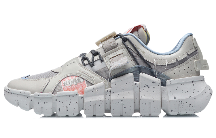 LINING CF Casual Shoes Unisex Low-Top Silver Fish Gray
