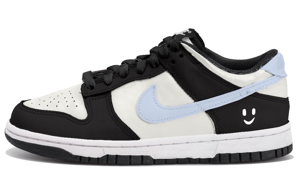 Nike Dunk Slip Resistant Low Top Skateboard Shoes Unisex Beige Blue
