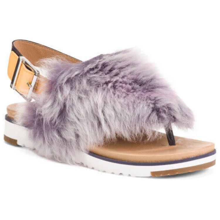 UGG Holly Large Fashion Dark Purple Sandals Women's