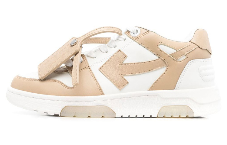 OFF WHITE Out Of Office Low Top Sneaker 'Tan White' Women's