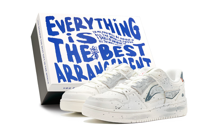 LiNing Tianji Low-Top Skateboard Shoes Men's Blue White