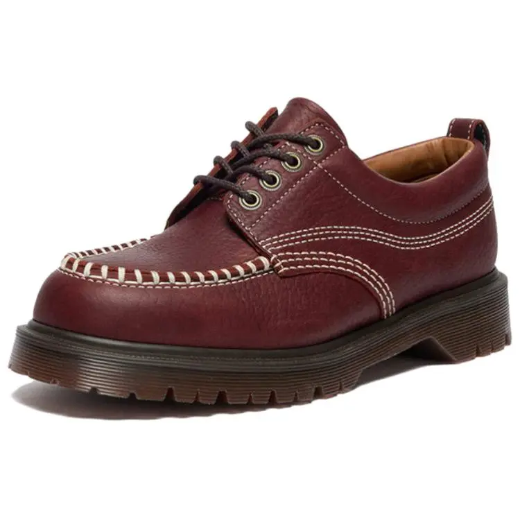 Dr.Martens AMP Casual Leather Shoes Unisex Dark Red