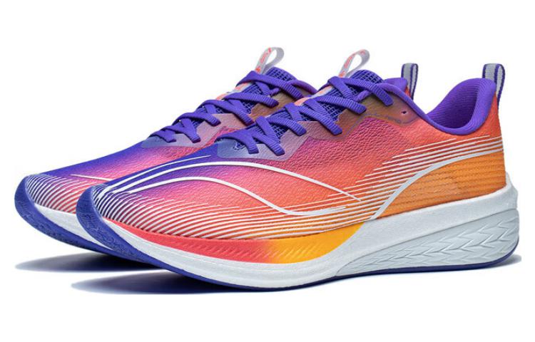 LiNing Red Hare 6 Pro Cushioning Lightweight Low Top Running Shoes Men's Red Purple купить в интернет-магазине Yoocart с быстрой доставкой по России.