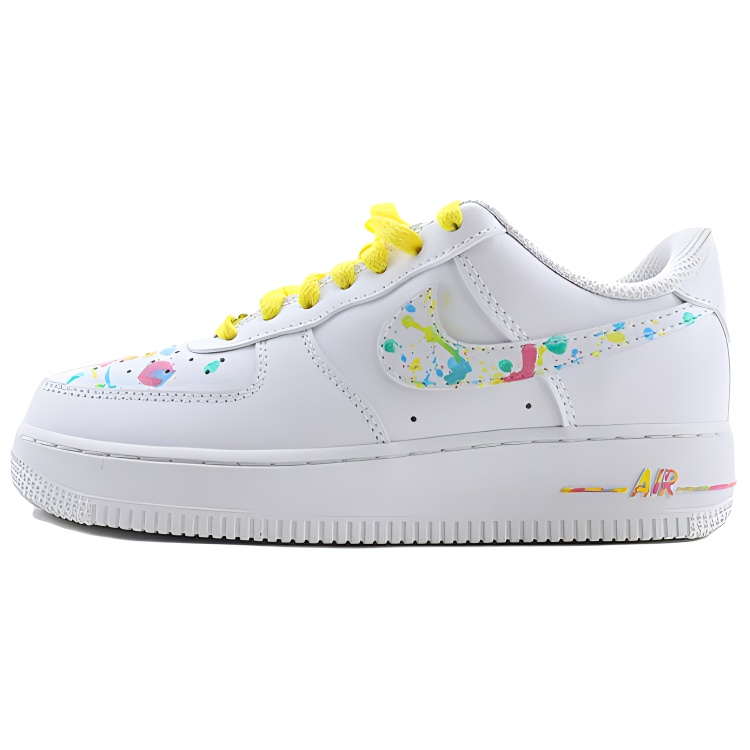 Nike Air Force 1 Coverage Low Top Skateboard Shoes Unisex White