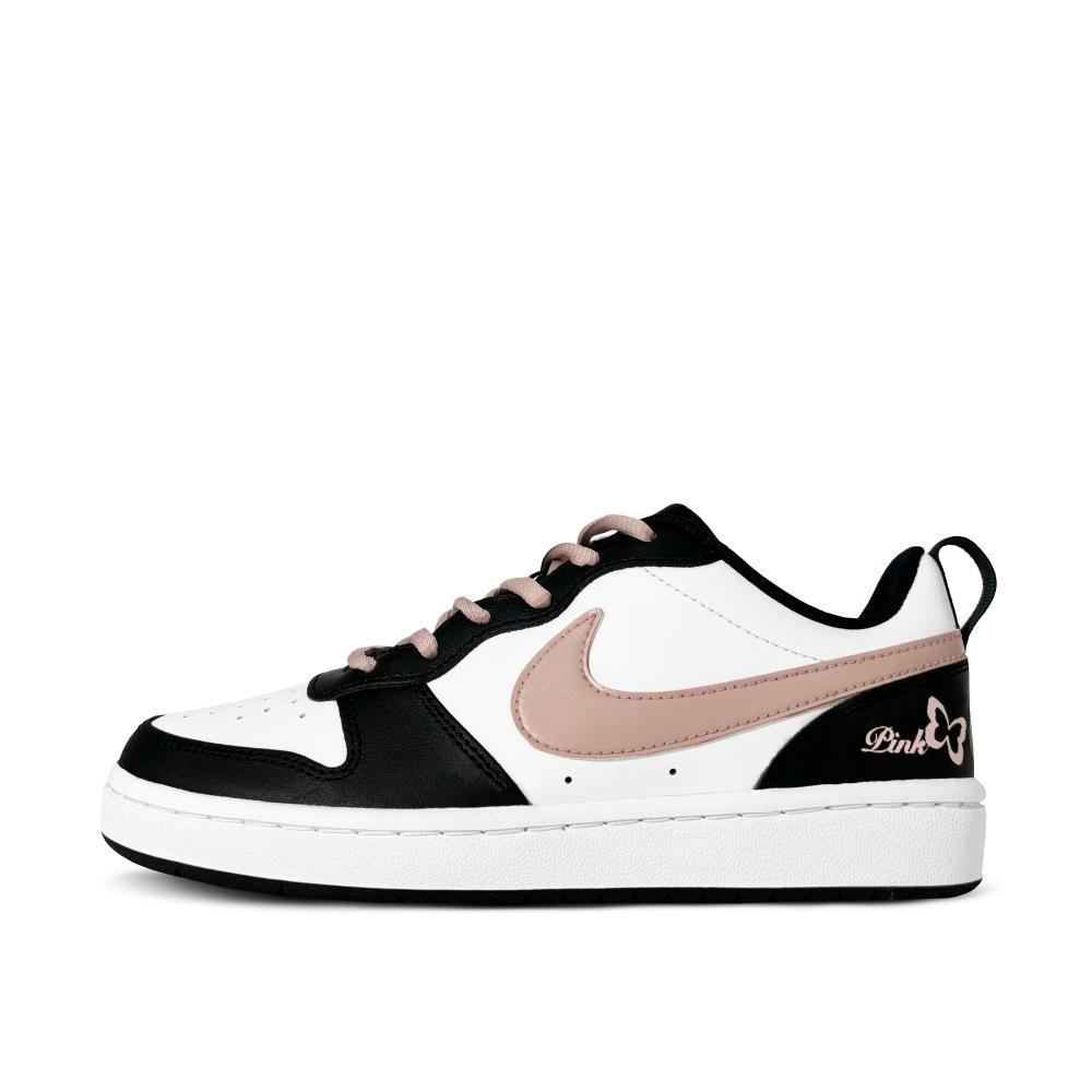 Nike Court Borough Dance Of The Butterfly Low-Top Skateboard Shoes GS Black Red