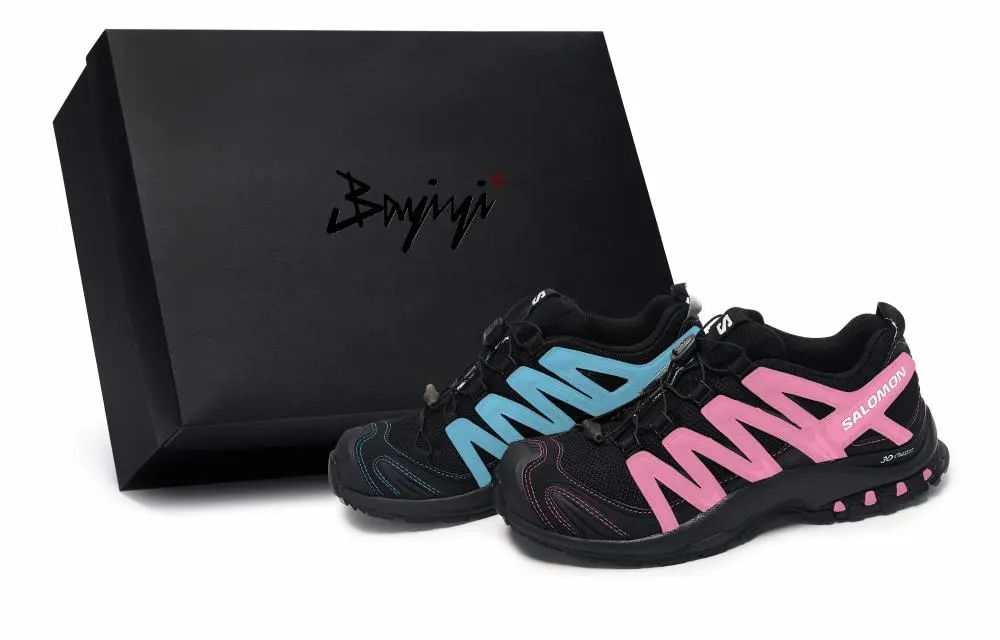 SALOMON XA PRO 3D Outdoor Shoes Unisex Low top Black/Pink/Blue