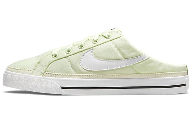 Nike Court Legacy Mule Slip Resistant Cushioning Wear Resistant Breathable Low Top Skateboard Shoes Women's Light Green
