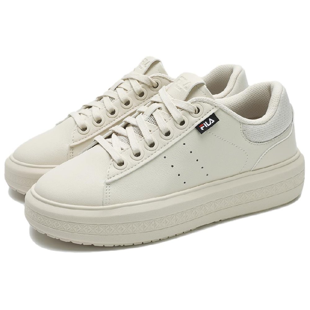 FILA BASELINE Anti Slip Wear Resistant Low Top Skateboard Shoes Women's Beige