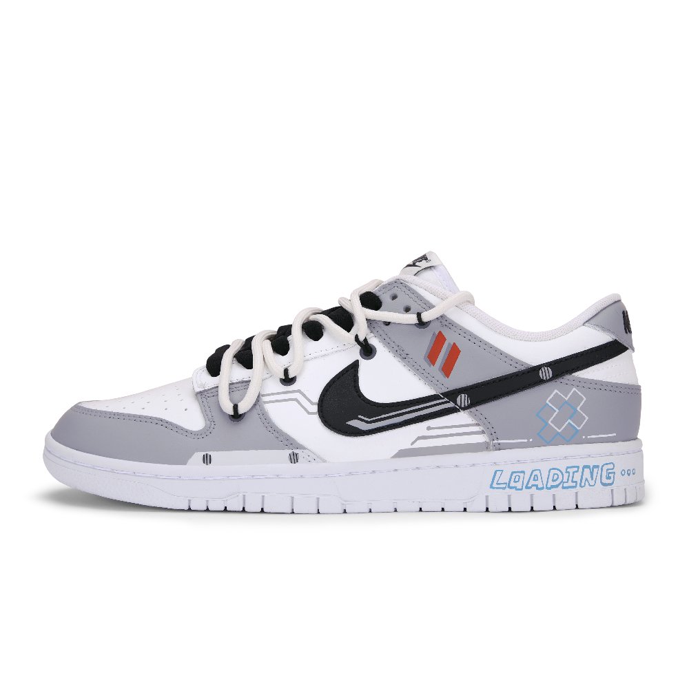 Nike Dunk Low Retro Low-Top Skateboard Shoes Men's Gray White