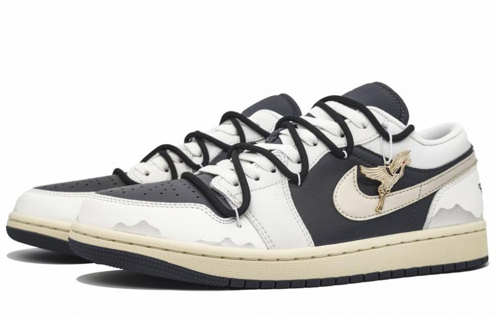 Jordan Air Jordan 1 Durable Breathable Low-Top Vintage Basketball Shoes Unisex Ecru купить в интернет-магазине Yoocart с быстрой доставкой по России.