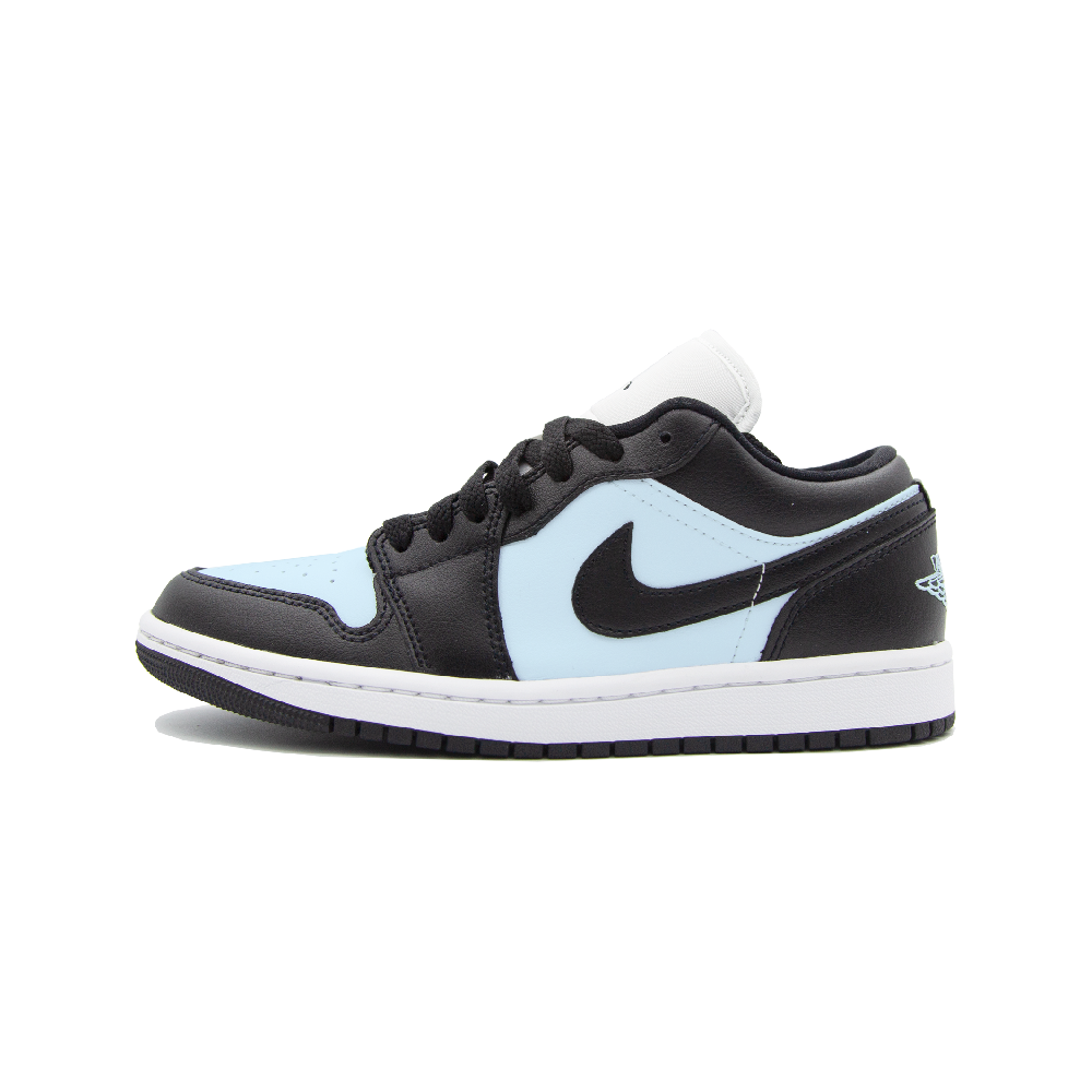 Jordan Air Jordan 1 Slip Resistant Low Top Vintage Basketball Shoes Women's Black Blue