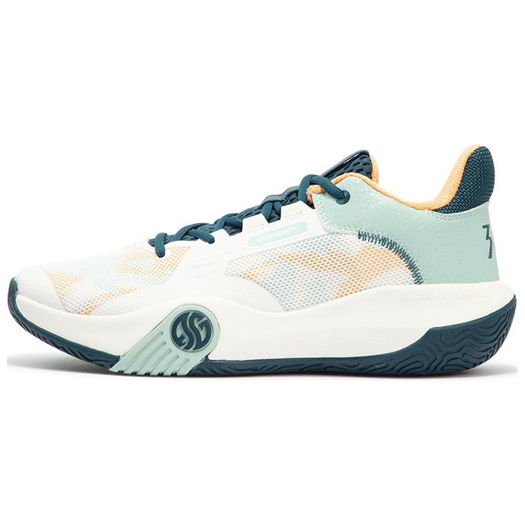 361° Durable Breathable Low-Top Basketball Shoes Men's White Green