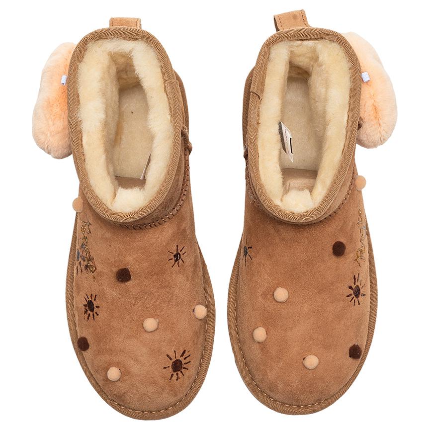 UGG CLASSIC MINI Short Snow Boots Women's Chestnut