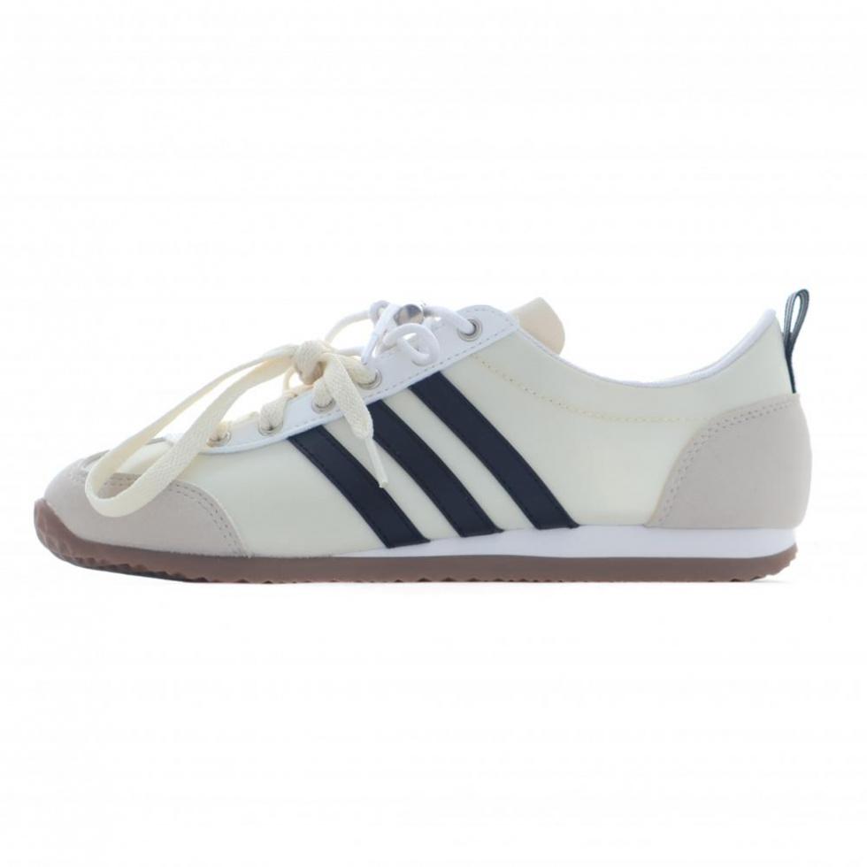 Adidas Neo VS JOG 2.0 Anti-Slip Wear-Resistant Low-Top Casual Shoes Unisex Beige Black Gray