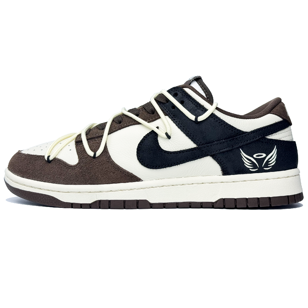 Nike Dunk Abrasion Resistant Low Top Skateboard Shoes Unisex Black Brown