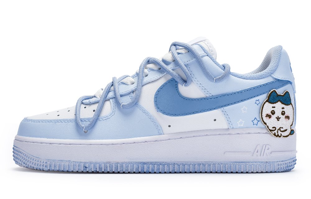 Nike Air Force 1 07 811 Manufacture Haji Cat Cat Slip-Resistant Low-Top Skateboard Shoes Men's Blue White