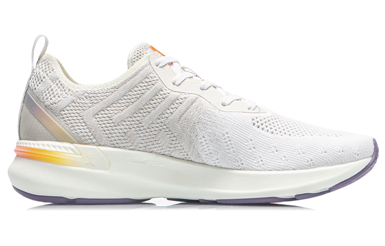 LiNing Arashi Cushioning Anti-Slip Wear-Resistant Lightweight Breathable Rebound Low-Top Running Shoes Women's Ecru