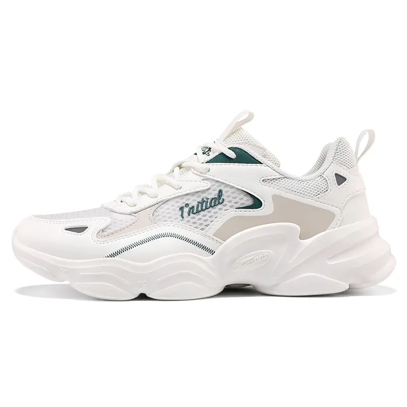 361° Yunshu Slip Resistant, Abrasion Resistant, Breathable Low Top Casual Shoes Men's White Green