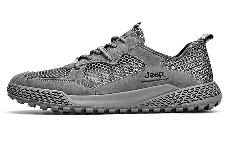 Jeep Low Top Casual Shoes Men's Gray