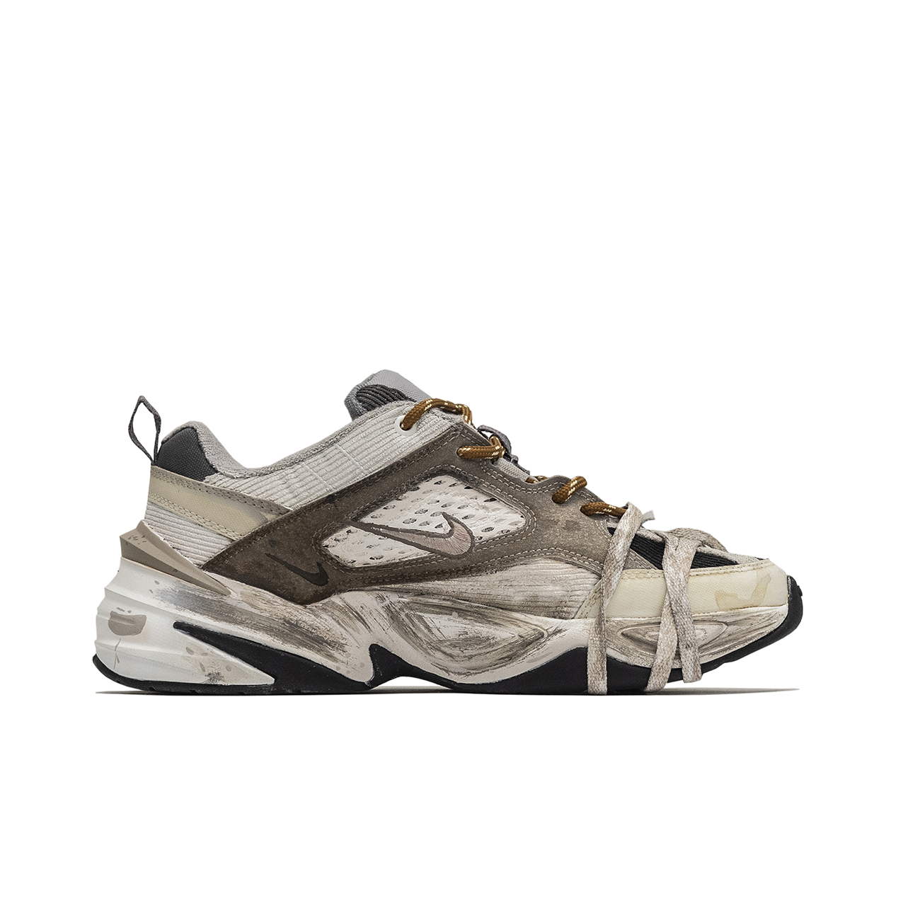 Nike M2K Tekno Chenchen, The Center Of The Sandstorm. Cushioning Low Top Chunky Sneakers Unisex Brown Gray Style купить в интернет-магазине Yoocart с быстрой доставкой по России.