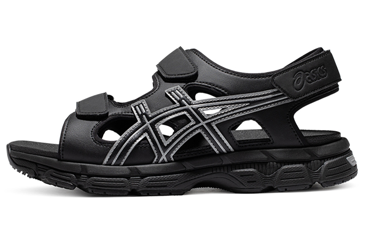 Asics Kahana Sd Outdoor Sports Unisex Sandals 'Black Silver'