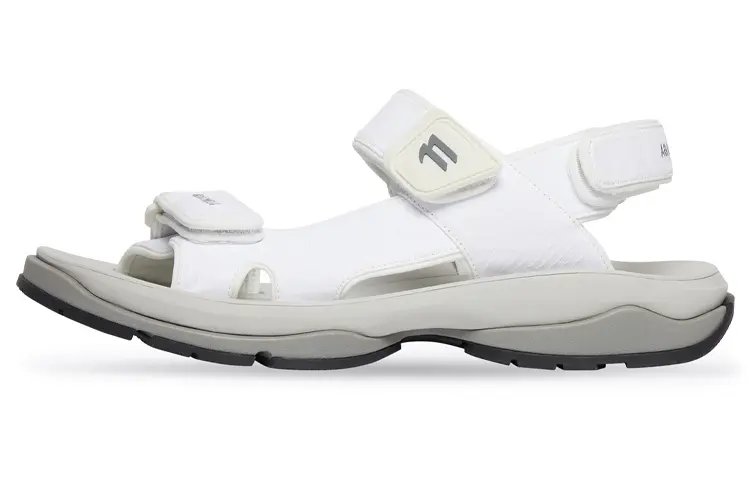 Balenciaga Tourist Sandal White Grey Women's