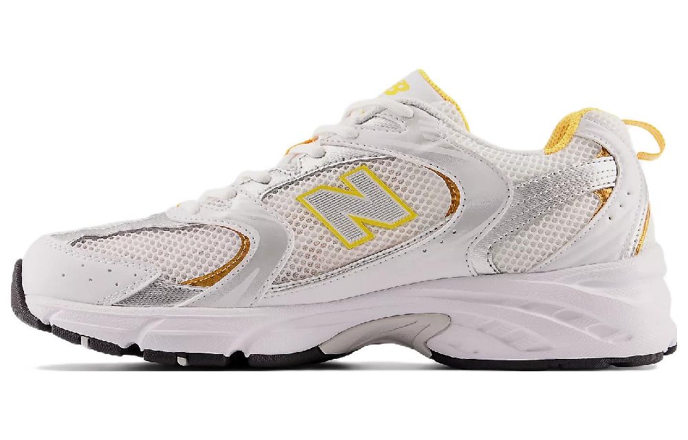 New Balance 530 White Vibrant Apricot Silver Metallic