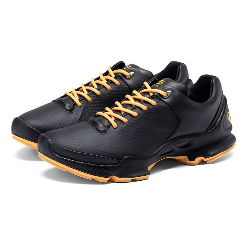 Ecco Biom C Anti Slip Wear Resistant Low Top Casual Shoes Men's Black Orange