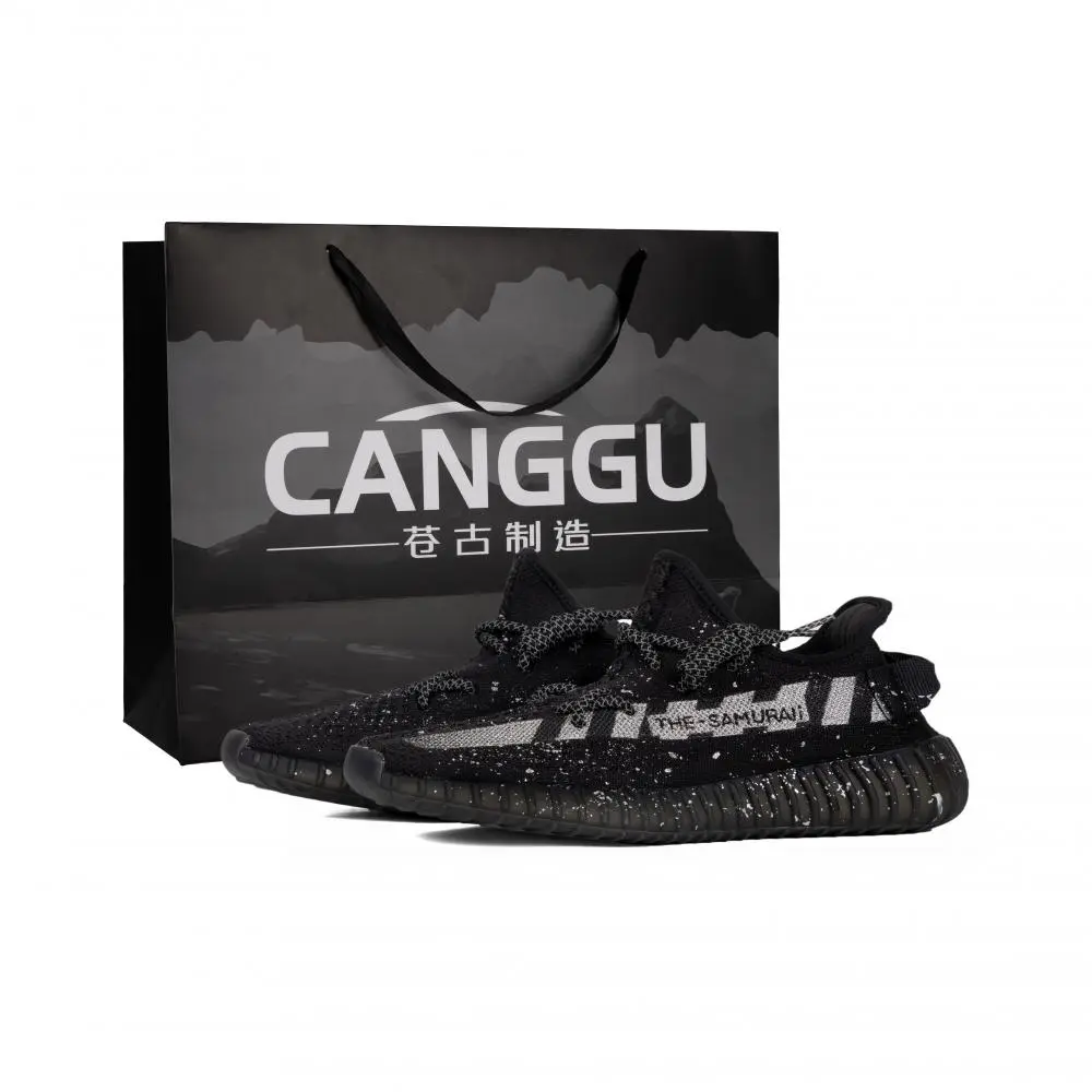 Adidas Originals Yeezy Boost 350 V2 Breathable Low top Casual Shoes Unisex Black Silver