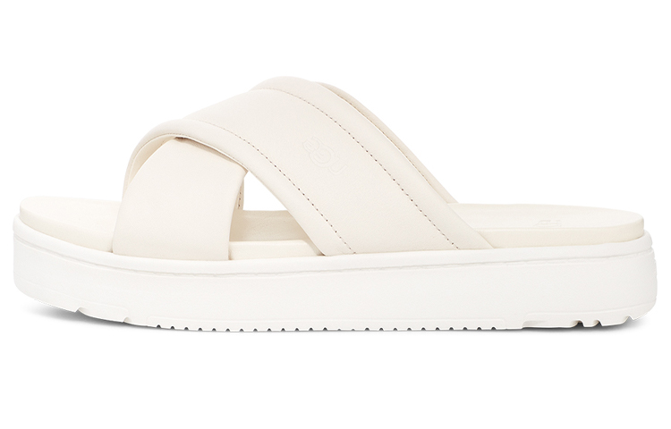 UGG Rubber Sole Slide Slippers Women's White