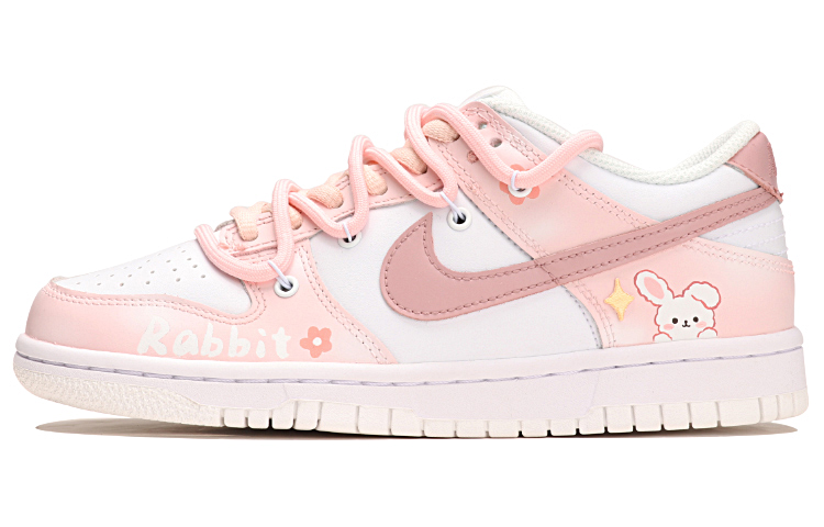 Nike Dunk Low-Top Skateboard Shoes GS Pink White
