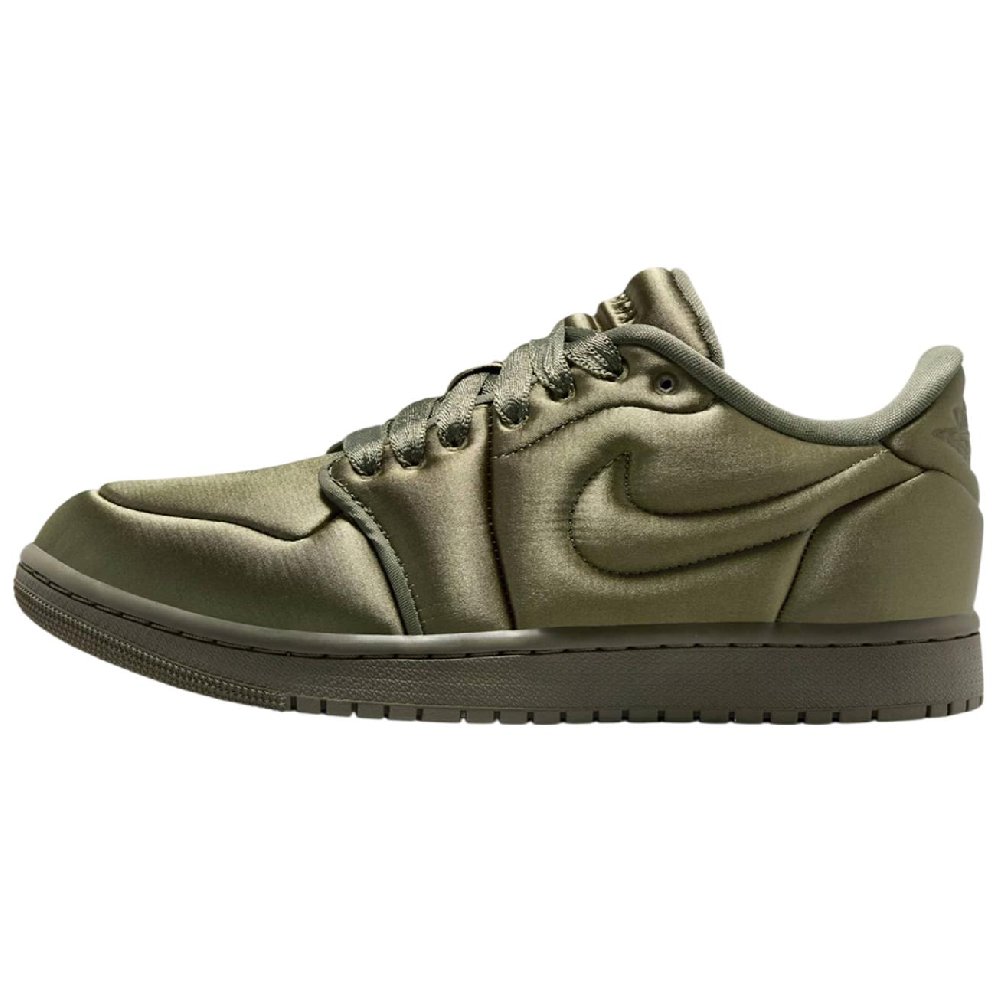 Jordan 1 Low Method Of Make Satin Medium Olive Women's