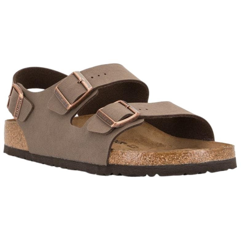Birkenstock Milano One Strap Sandals Unisex Light Brown Loose Fit