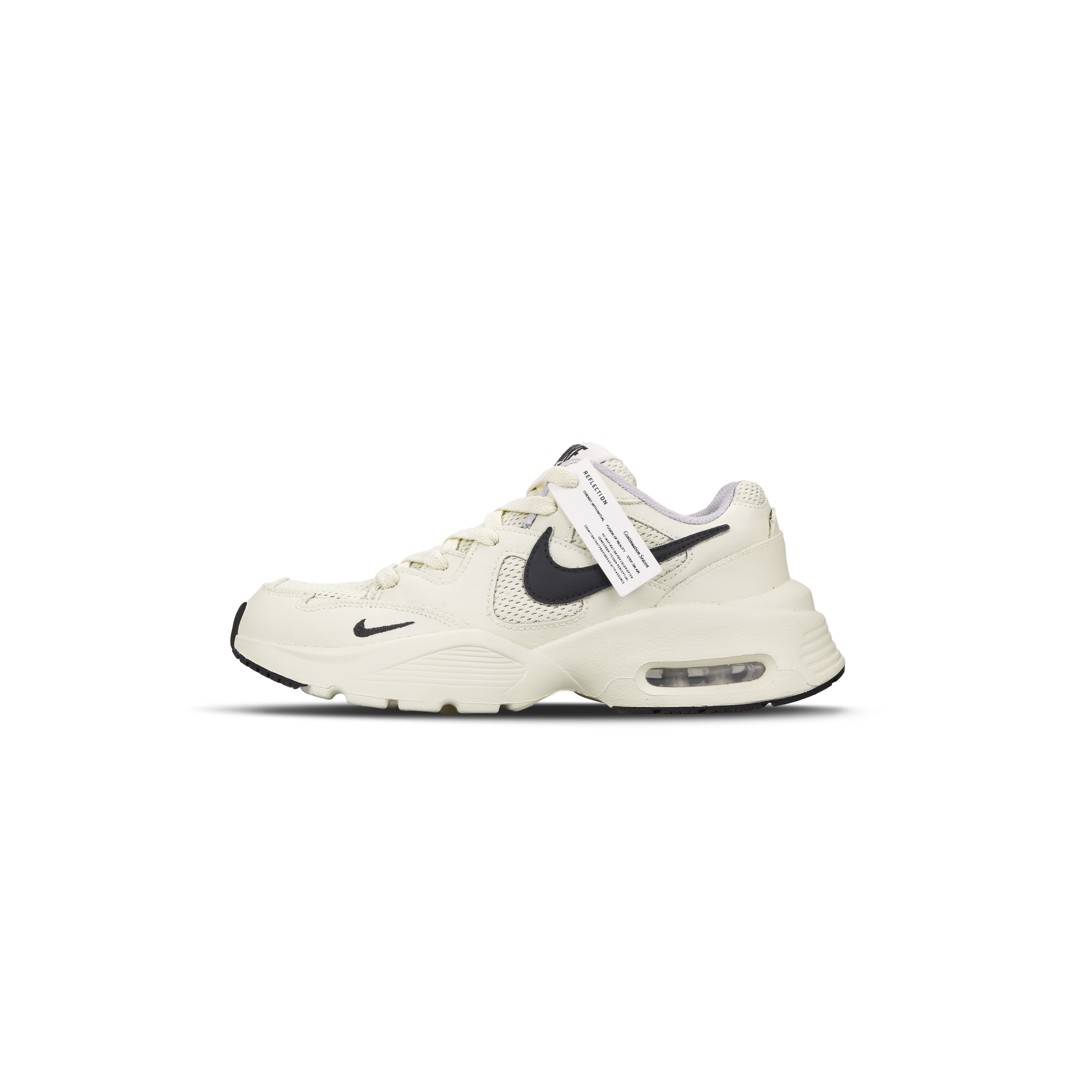 Nike Air Max Fusion Abrasion Resistant Low top Running Shoes Women's Beige Black