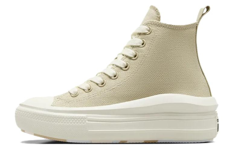 Converse All Star Move Anti-Slip And Wear-Resistant Coverage High-Top Canvas Shoes Women's Beige