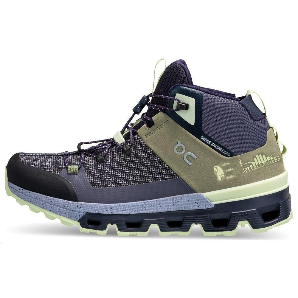 On Cloudtra Cushioning Wear-Resistant Low-Top Running Shoes Women's Beige Blue