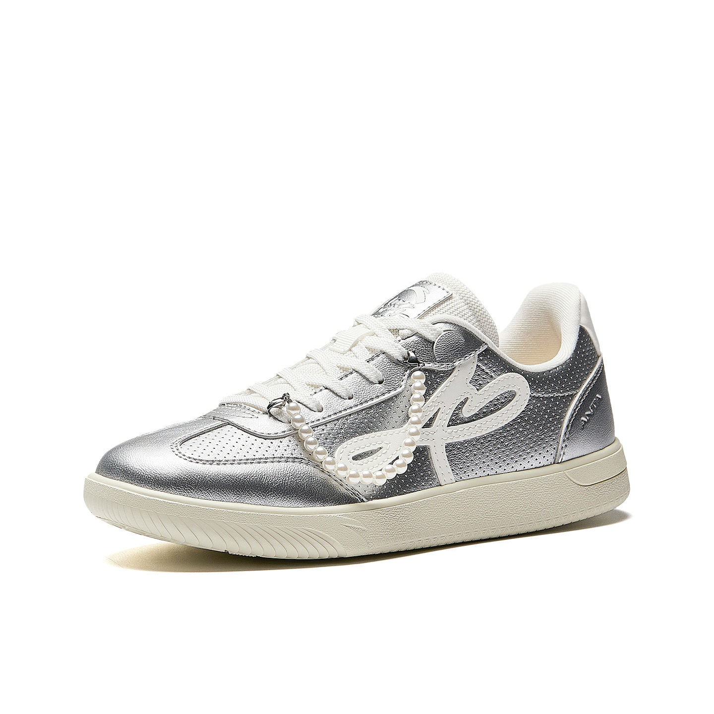 Anta Man Dance Low top Casual Shoes Women's Silver White