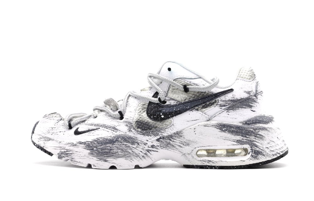 Nike Air Max Fusion Cushioning Anti-Slip And Wear-Resistant Low-Top Air Cushion Casual Running Shoes Women's Gray