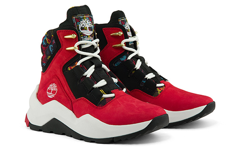 Timberland Madbury Side Zip Sneaker Boots 'Red Nubuck' Women's