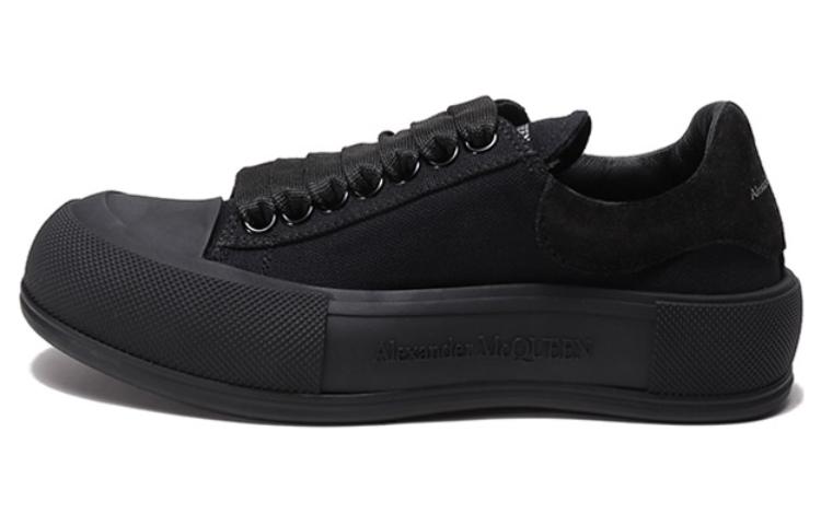 Alexander McQueen Deck Skate Plimsoll Shoes 'Black' Women's